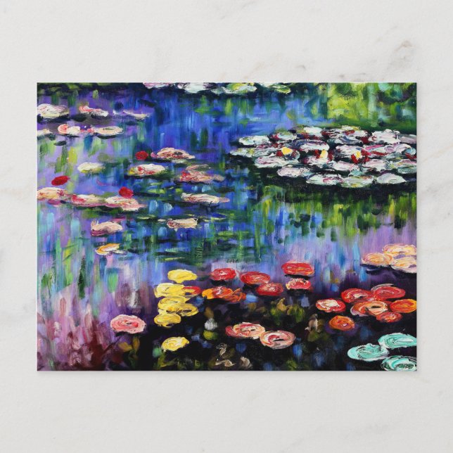 Claude Monet Water Lilies 1916 Fine Art Postcard (Front)