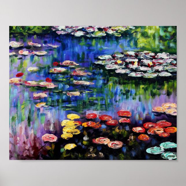 Claude Monet Water Lilies 1916 Fine Art Poster (Front)