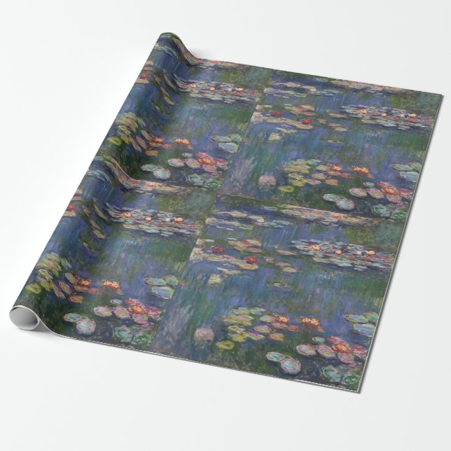 Claude Monet Water Lilies 1916 Fine Art Wrapping Paper (Unrolled)