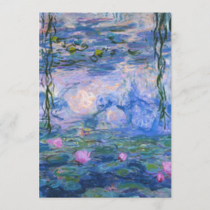 Claude Monet - Water Lilies, 1916 Invitation