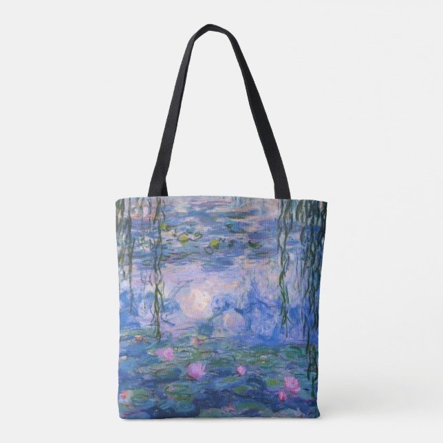 Claude Monet - Water Lilies, 1916 Tote Bag (Back)