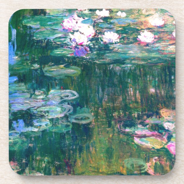 Claude Monet Water Lilies 1917 Coaster (Front)