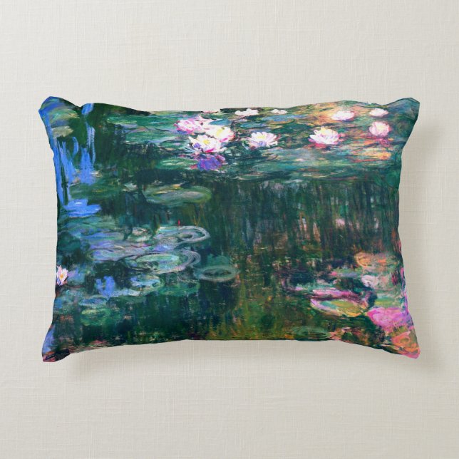 Claude Monet - Water Lilies (1917) Decorative Cushion (Front)