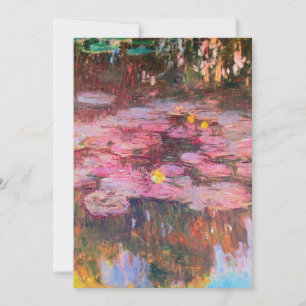 Claude Monet - Water Lilies 1917 Holiday Card