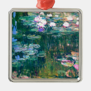 Claude Monet Water Lilies 1917 Metal Tree Decoration