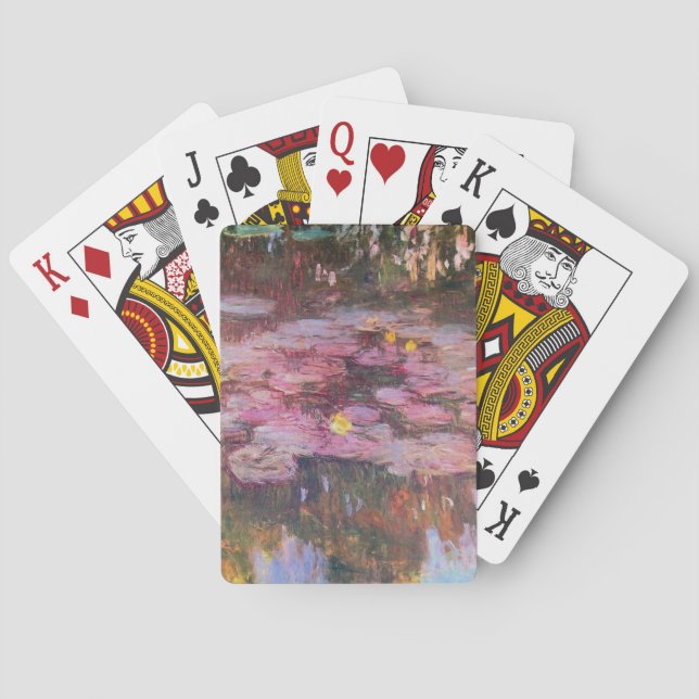 Claude Monet - Water Lilies 1917 Playing Cards (Back)