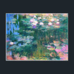 Claude Monet Water Lilies 1917 Postcard<br><div class="desc">Artist: Claude Monet
Title: Water Lillies
Year: 1917</div>