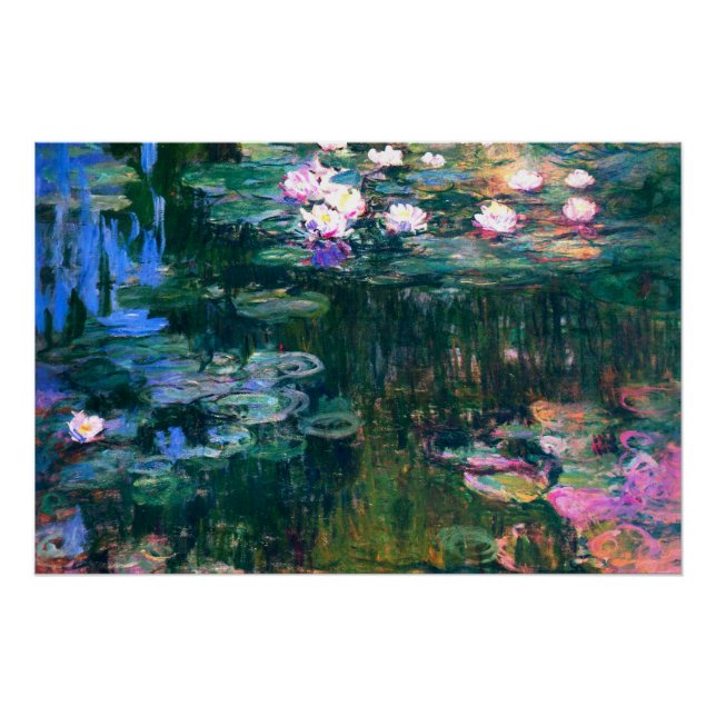 Claude Monet - Water Lilies (1917) Poster (Front)