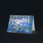 Claude Monet - Water Lilies, 1919, Card<br><div class="desc">Famous painting of Water Lilies,  1919. by Claude Monet.</div>