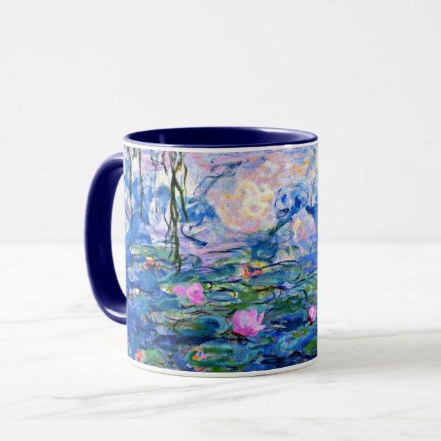 Claude Monet - Water Lilies, 1919, famous painting Mug (Front Left)