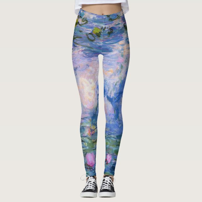 Claude Monet - Water Lilies 1919 Leggings (Front)