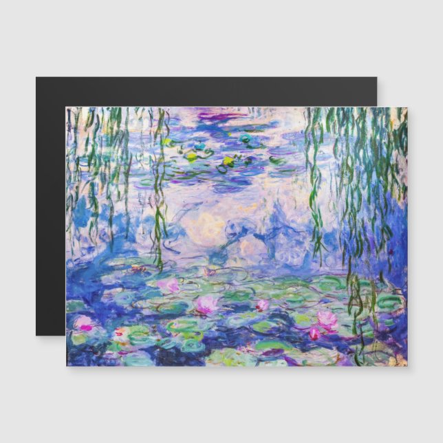 Claude Monet - Water Lilies 1919 Magnetic Card (Front/Back)