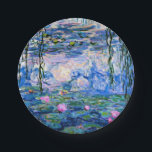 Claude Monet - Water Lilies, 1919,  Paper Plate<br><div class="desc">Famous painting of Water Lilies,  1919,  by Claude Monet</div>