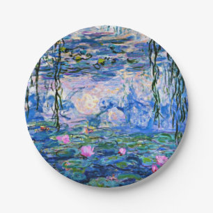Claude Monet - Water Lilies, 1919,  Paper Plate