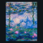 Claude Monet - Water Lilies 1919 Poster<br><div class="desc">Claude Monet - Water Lilies 1919. Famous art painting.</div>