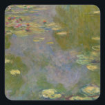 Claude Monet | Water Lilies, 1919 Square Sticker<br><div class="desc">Water Lilies,  1919 by Claude Monet � Bridgeman Images</div>