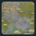 Claude Monet | Water Lilies, 1919 Square Sticker<br><div class="desc">Water Lilies,  1919 by Claude Monet � Bridgeman Images</div>
