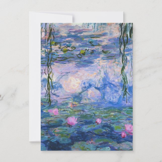 Claude Monet - Water Lilies 1919 Thank You Card (Front)