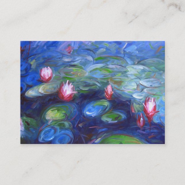 Claude Monet: Water Lilies 2 Business Card (Front)