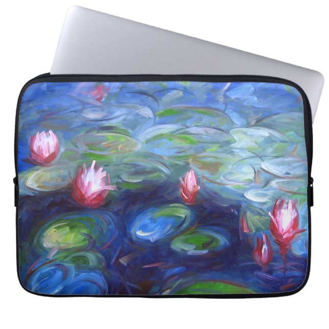 Claude Monet: Water Lilies 2 Laptop Sleeve (Front)