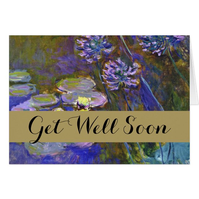 Claude Monet Water Lilies Agapanthus (Front Horizontal)