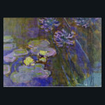 Claude Monet Water Lilies Agapanthus Cutting Board<br><div class="desc">Claude Monet's Water Lilies and Agapanthus - Claude Monet's Water Lilies and Agapanthus is a wonderful impressionistic painting by one of the master flower artists of all time. The water garden is alive with colour and emotion, as the purple Agapanthus flow up from their blue and green stems. The water...</div>