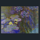 Claude Monet Water Lilies Agapanthus Cutting Board<br><div class="desc">Claude Monet's Water Lilies and Agapanthus - Claude Monet's Water Lilies and Agapanthus is a wonderful impressionistic painting by one of the master flower artists of all time. The water garden is alive with colour and emotion, as the purple Agapanthus flow up from their blue and green stems. The water...</div>