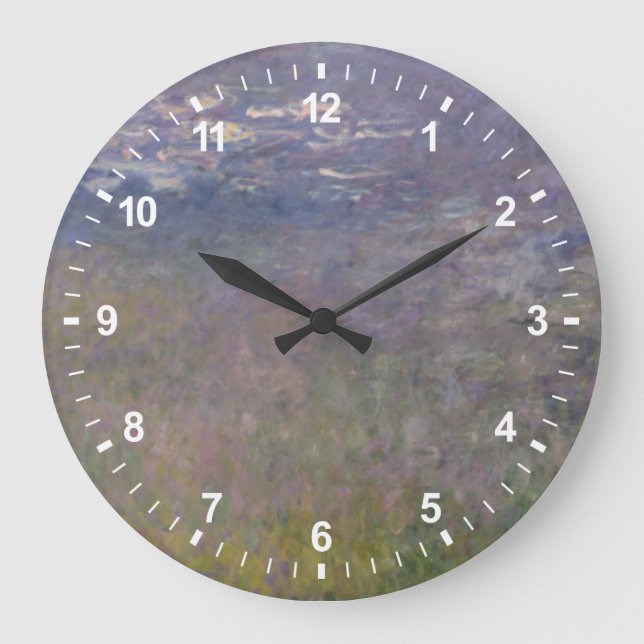 Claude Monet | Water Lilies Agapanthus Large Clock (Front)