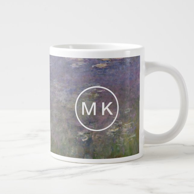 Claude Monet | Water Lilies Agapanthus Large Coffee Mug (Right)