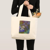 Claude Monet Water Lilies Agapanthus Large Tote Bag (Front (Product))
