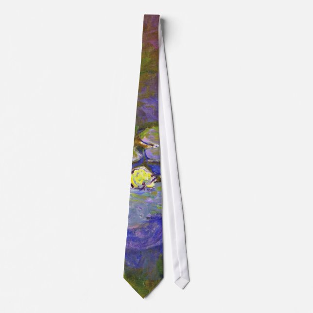 Claude Monet Water Lilies Agapanthus Tie (Front)