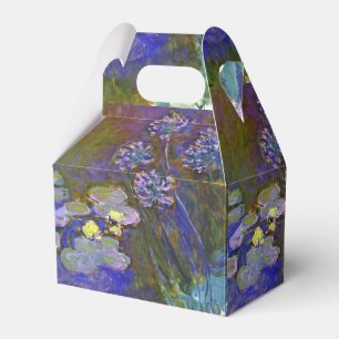 Claude Monet Water Lilies Agapanthus Vintage Art Favour Box