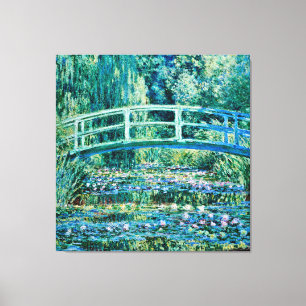 Claude Monet - Water Lilies And Japanese Bridge Canvas Print