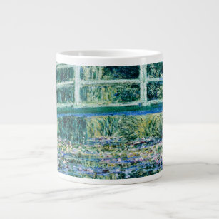 Claude Monet - Water Lilies And Japanese Bridge Large Coffee Mug