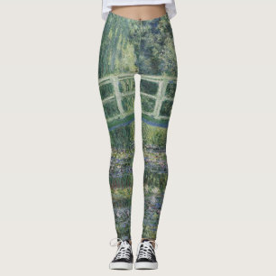 Claude Monet - Water Lilies And Japanese Bridge Leggings