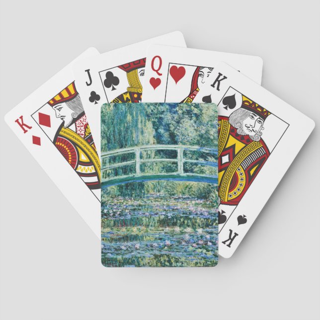 Claude Monet - Water Lilies And Japanese Bridge Playing Cards (Back)