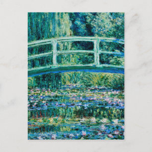 Claude Monet - Water Lilies And Japanese Bridge Postcard