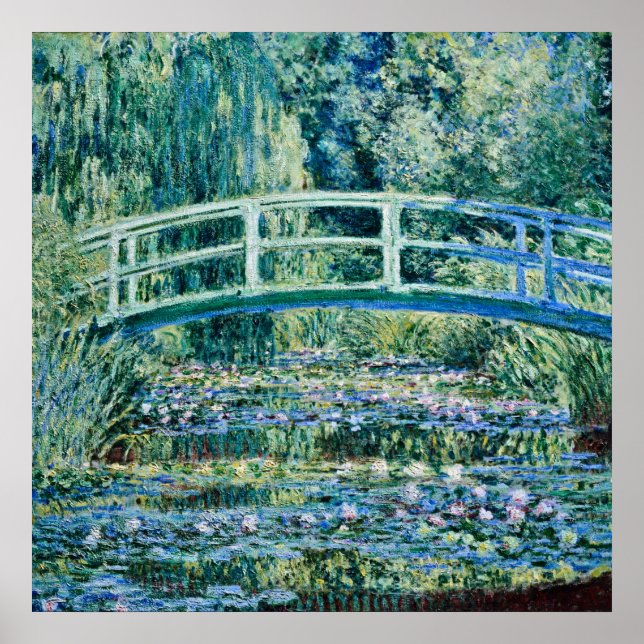 Claude Monet - Water Lilies And Japanese Bridge Poster (Front)