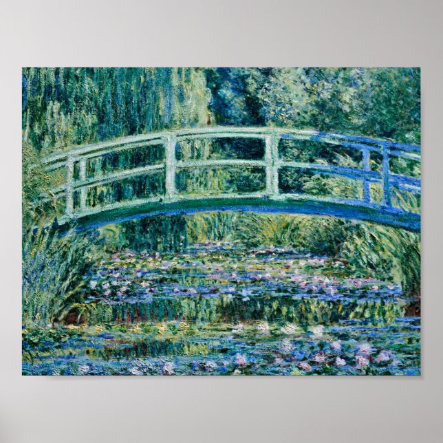 Claude Monet - Water Lilies And Japanese Bridge Poster (Front)