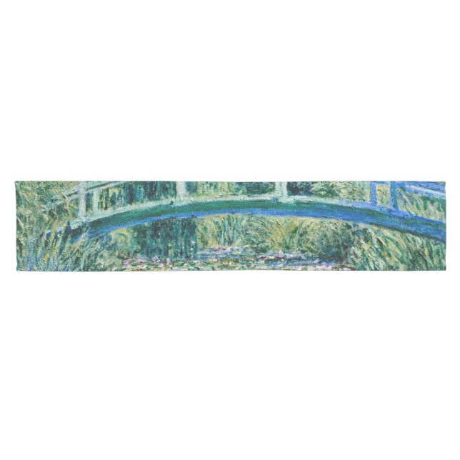 Claude Monet - Water Lilies And Japanese Bridge Short Table Runner (Horizontal)