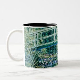 Claude Monet - Water Lilies And Japanese Bridge Two-Tone Coffee Mug