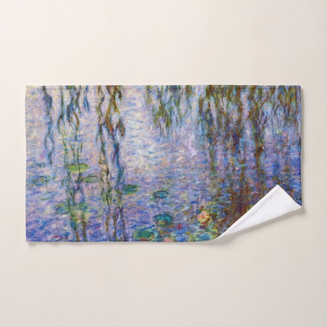 Claude Monet - Water Lilies Bath Towel Set (Hand Towel)