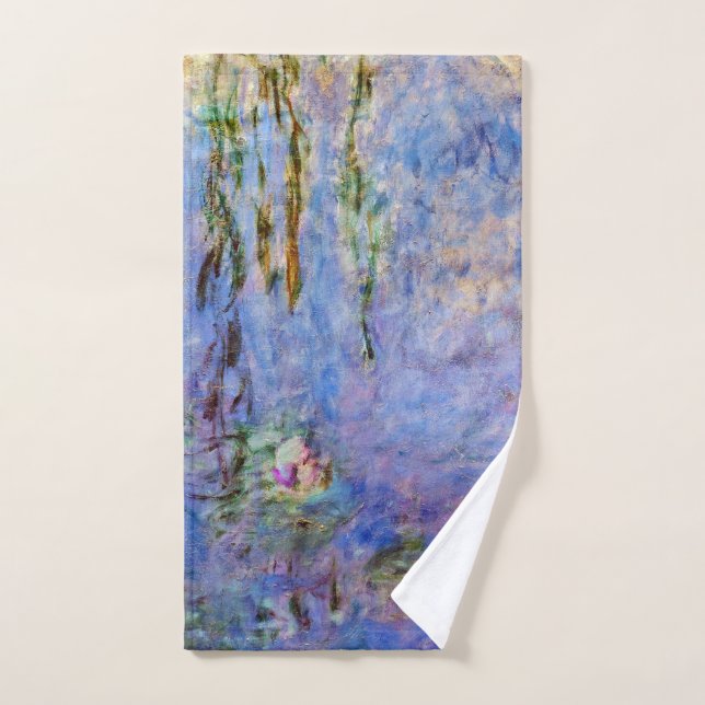 Claude Monet - Water Lilies Bath Towel Set (Hand Towel)