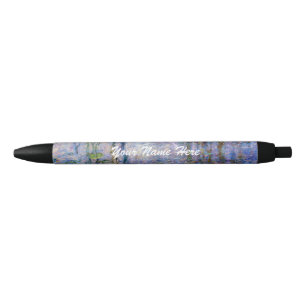 Claude Monet - Water Lilies Black Ink Pen