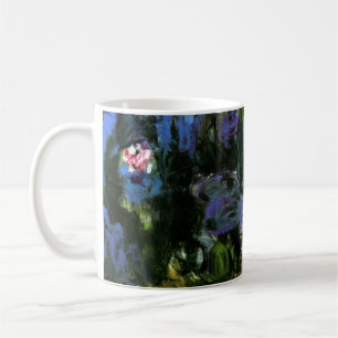 Claude Monet: Water-Lilies, blue indigo Coffee Mug