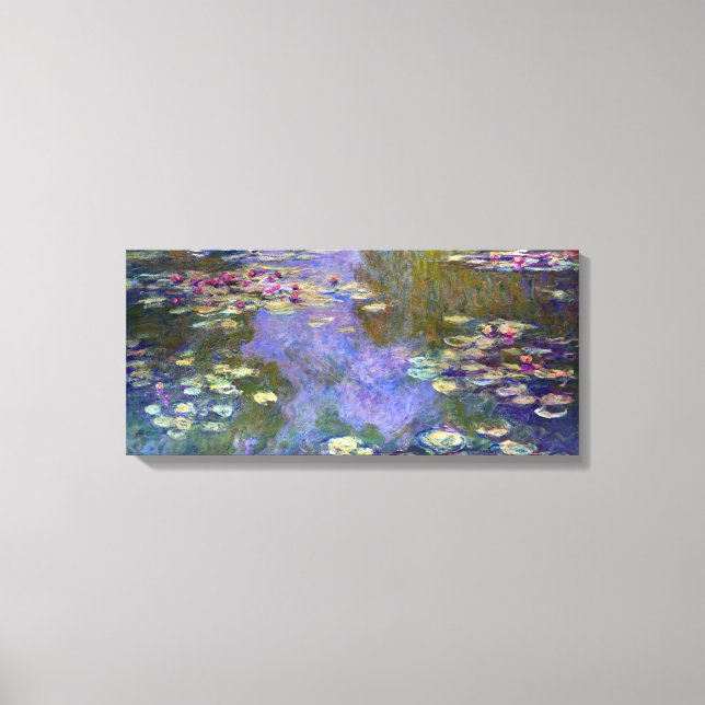 Claude Monet Water Lilies Canvas Print (Front)