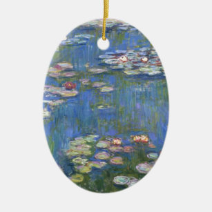 Claude Monet // Water Lilies Ceramic Tree Decoration