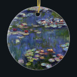 Claude Monet Water Lilies Ceramic Tree Decoration<br><div class="desc">Claude Monet Water Lilies</div>
