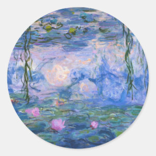 Claude Monet - Water Lilies Classic Round Sticker