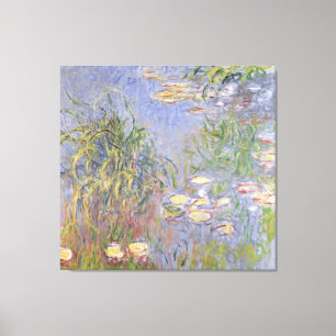 Claude Monet Water-Lilies, Cluster of Grass Canvas Print